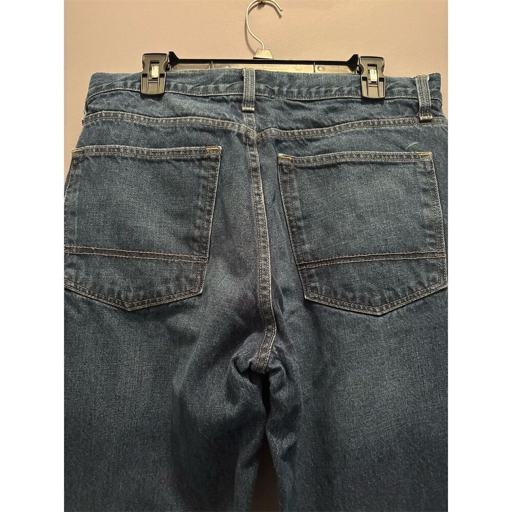Arizona Men's Relaxed Straight Jeans Blue Size 36x34 - Picture 7 of 10